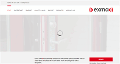 Desktop Screenshot of exma.se
